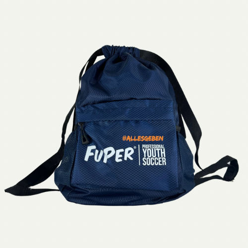 FuPer Turnbeutel "#allesgeben" unisex (Kinder, Frauen und Herren) - blau