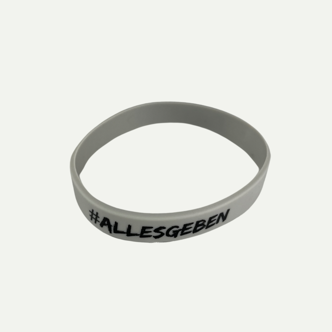 FuPer Silikonarmband "#Allesgeben" unisex (Kinder, Frauen und Herren)