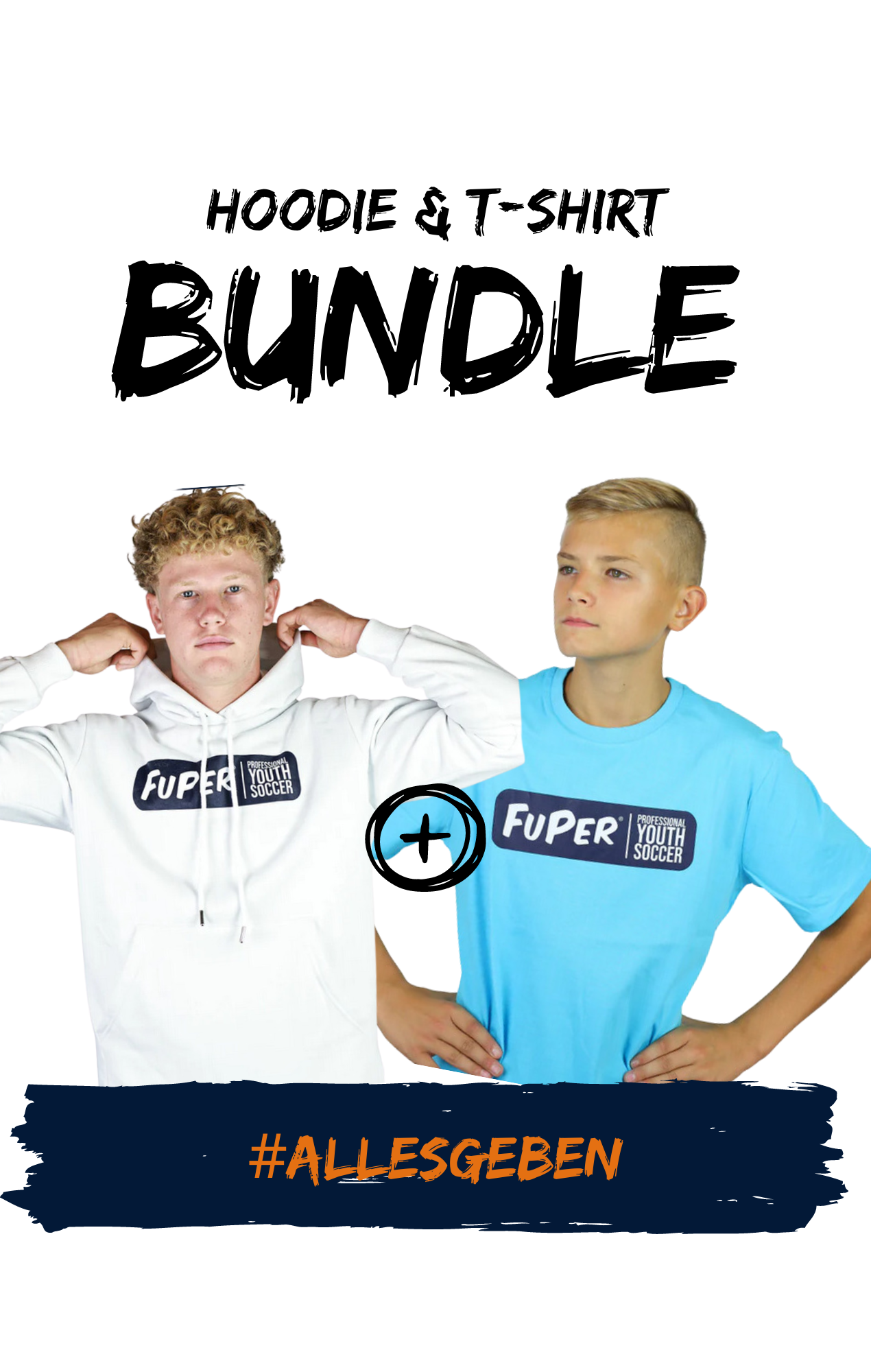 Bundle 1x FuPer Hoodie "Performance" und 1x T-Shirt "Performance" Unisex (Kinder, Frauen und Herren)